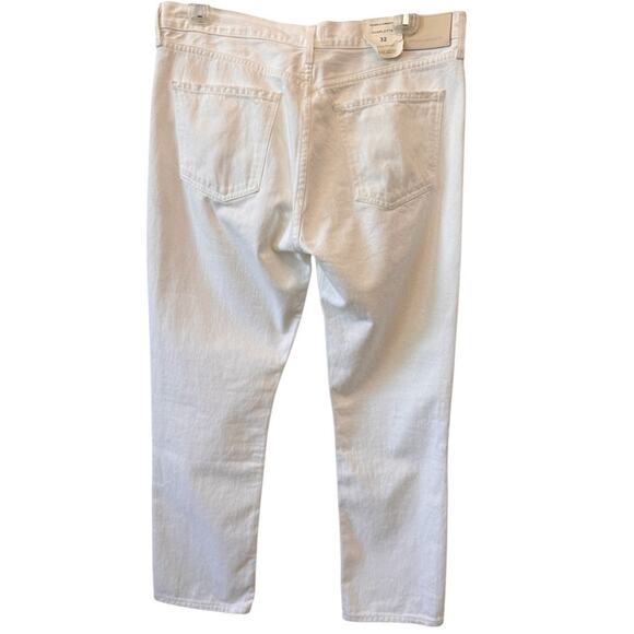 NEW CITIZENS OF HUMANITY White Charlotte High Rise Straight Leg Jeans Size 32 - Picture 6 of 11